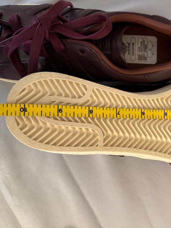 NWT Adidas Superstar 82 Work Boots Pack Shadow Red Leather Brown Shell Toe 6.5 main image 8